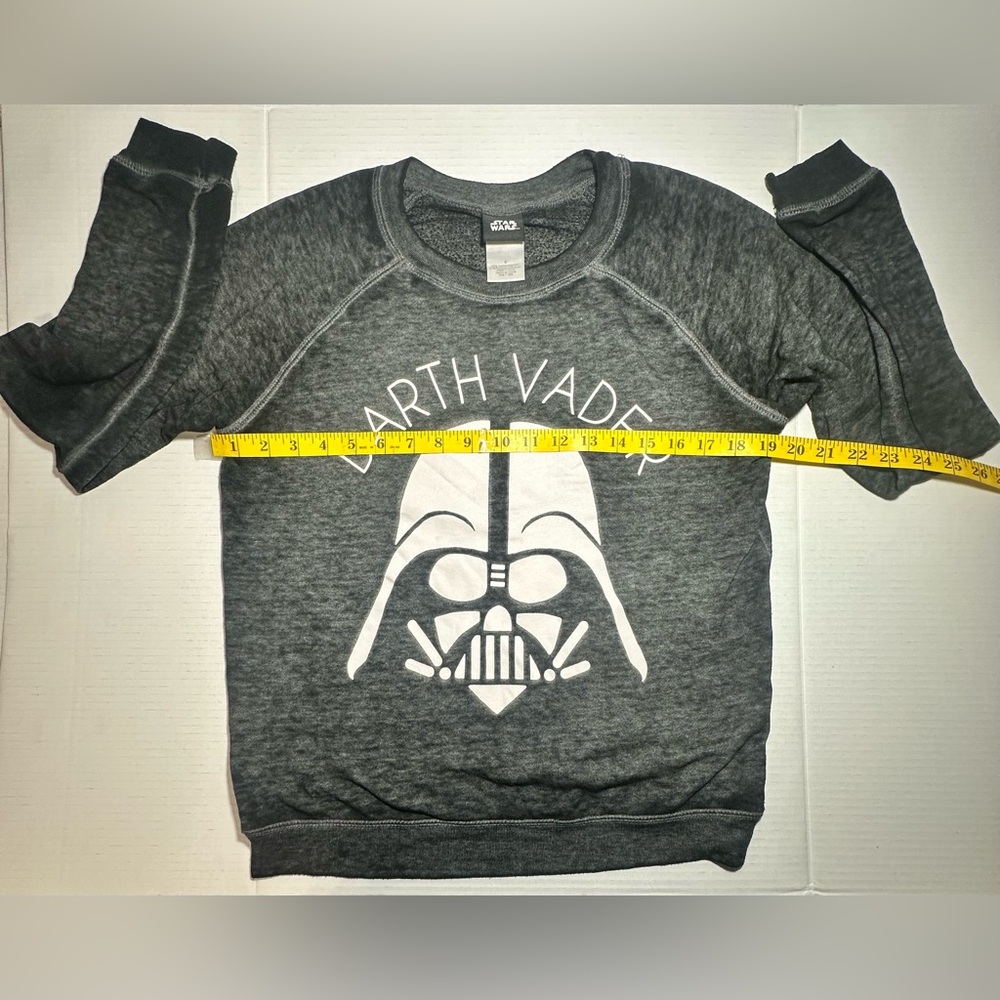 Star Wars Darth Vader Fan Crew Neck Faded Sweater Lightweight Casual Women's - Picture 5 of 9